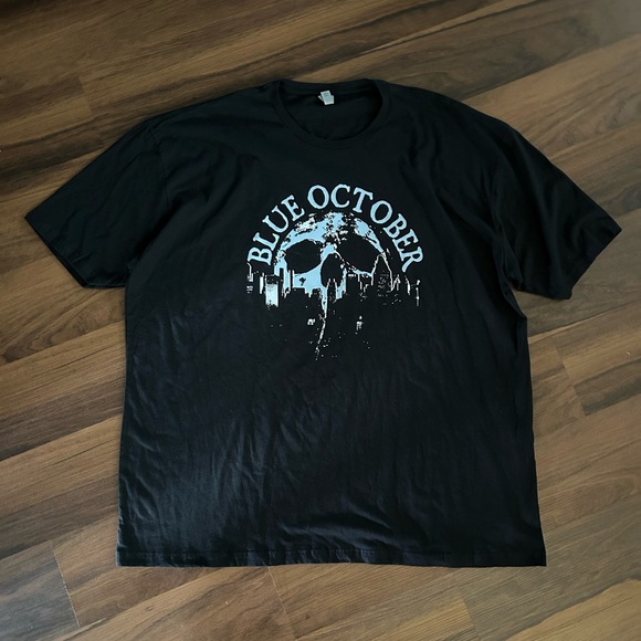 Blue October 2024 WINTER/SPRING TOUR Shirt Size Adult 4XL Black Double Sided - Picture 1 of 6